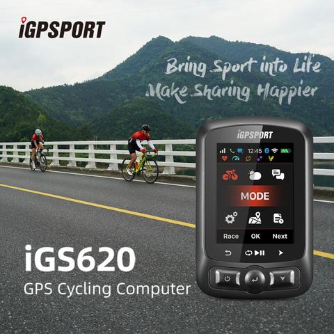 IGPSPORT iGS620 GPS vélo compteur de puissance vélo ordinateur Navigation compteur de vitesse IPX7 3000 heures stockage de données ► Photo 1/6