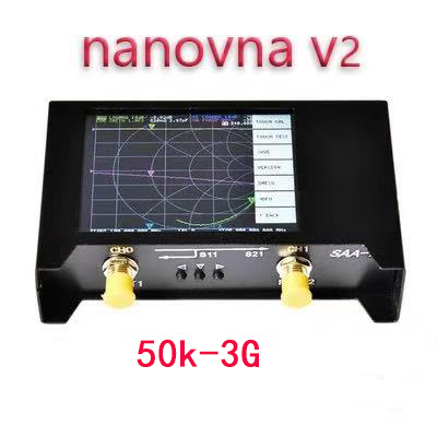 NanoVNA-analyseur d'antenne de réseau vectoriel V2/ SAA2, Version 3G VNA HF VHF UHF UV, avec sac de rangement EVA ► Photo 1/4