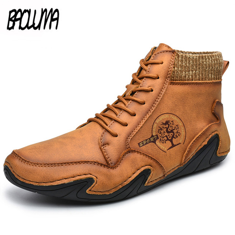 VIP hiver hommes bottes fourrure chaude hommes bottes de neige imperméable hommes Western bottines daim hommes moto bottes Cowboy Botas ► Photo 1/6