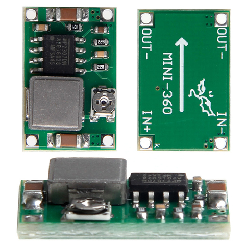 Convertisseur mâle Mini 360 DC/DC | Module d'alimentation étagé 4.75V-23V à 1V-17V ► Photo 1/6