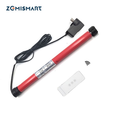 Zemismart – moteur de store pour rideau tubulaire de 28mm, pour fenêtres motorisées, DC12V RF433, fonctionne avec Broadlink ► Photo 1/6