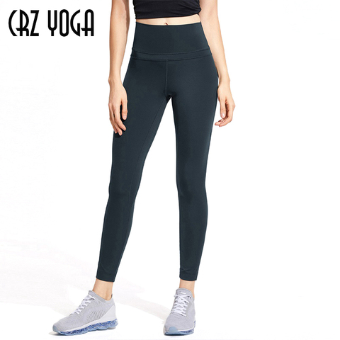 CRZ YOGA femmes Leggings de Yoga nu sentiment I taille haute pantalon d'entraînement serré-25 pouces ► Photo 1/6