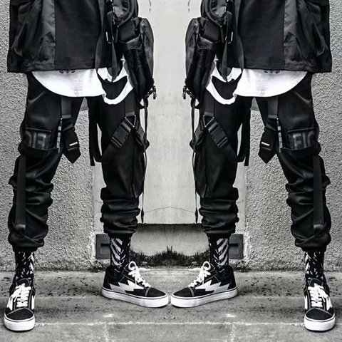 Pantalon décontracté hommes cargo pantalon hip hop joggers streetwear mode survêtement sportwear pantalon homme 2022 pantalon ► Photo 1/6