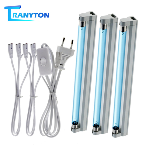 Ensemble de lumière bactéricide Ultraviolet 8W Tube T5 stérilisateur germicide UVC lamp110V 220V éliminateur d'ozone Tube Air propre ► Photo 1/6