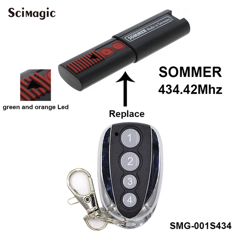 SOMMER TX03-434-4-XP 434.42MHz ouvre-porte de commande de Garage émetteur de télécommande ► Photo 1/5