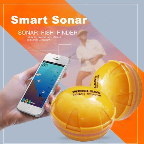 HobbyLane sans fil Bluetooth détecteur de poisson intelligent sondeur sondeur poisson de mer détecter ► Photo 1/6