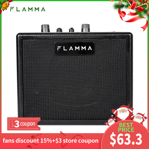 FLAMMA FA05 amplificateur de guitare amplificateur de guitare électrique amplificateur combiné numérique Bluetooth Mini Portable avec 7 modèles de préampli 40 Machine à tambour ► Photo 1/6