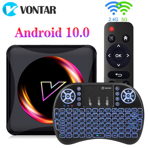 Boîtier Smart TV Android 10, Rockchip RK3318, 4 go/64 go, 2022 P, 4K, lecteur multimédia décodeur connecté, avec Youtube, 1080 ► Photo 1/1