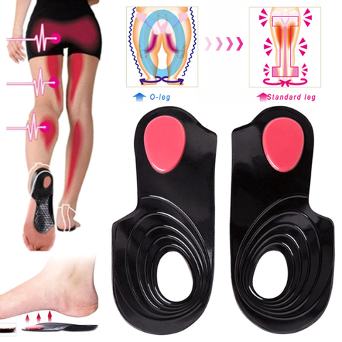 Correcteur de pieds plats, 1 paire, Cure intérieure en Gel, pour traitement des pieds plats, O/X support d'arc, 3 tailles disponibles, corrections orthopédiques ► Photo 1/4