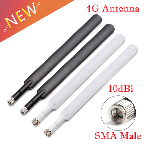 Antenne SMA mâle 10dBi pour routeur 4G LTE, 700-2690MHz, B593S B880 B310 ► Photo 1/6