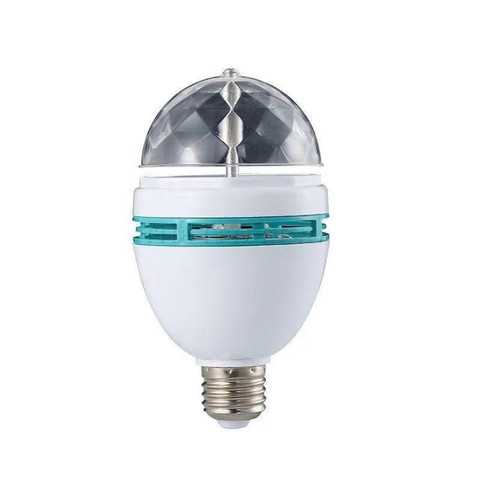 Ampoule LED RGB E27 6W 3W 110V 220V, projecteur rotatif automatique coloré en cristal, lumière de scène, boule magique DJ fête disco, lampe à effet ► Photo 1/6