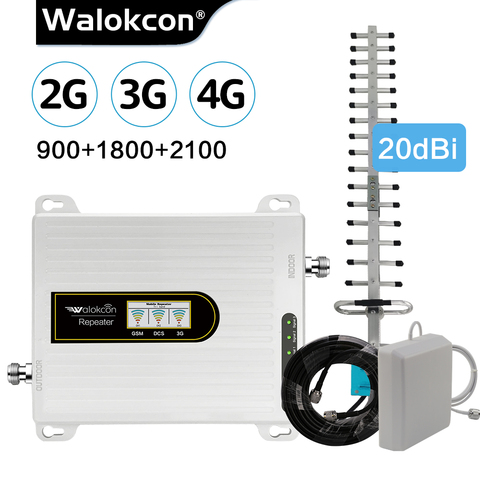 Walokcon – amplificateur de Signal 2G/3G/4G, GSM 900/1800/2100, répéteur pour réseau de téléphonie Mobile ► Photo 1/6