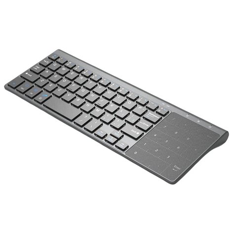 Mince 2.4Ghz Usb Sans Fil Mini Clavier Avec Nombre Pavé Tactile Pavé numérique Pour Tablette Pc De Bureau Portable ► Photo 1/6