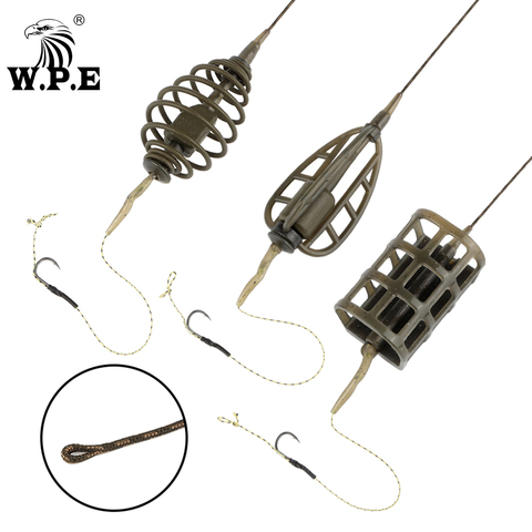 W.P.E – matériel de pêche à la carpe européenne, 1 ensemble d'accessoires de pêche faits à la main, ligne de base Leader pour groupe de pêche, 40g-80g ► Photo 1/6