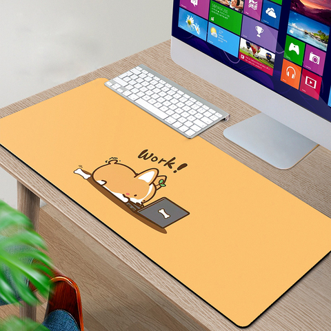 Tapis souris xxl mignon Comtuper Gaming tapis de bureau grand tapis de souris Kawaii accessoires de jeu ordinateur portable Gamer clavier MacBook imperméable Maus tapis ► Photo 1/6