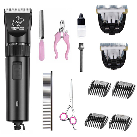 Professionnel haute puissance 20W électrique tondeuse pour animaux de compagnie chat chien tondeuse à cheveux toilettage Machine chien cheveux rasoir 110-240V pour Animal ► Photo 1/6