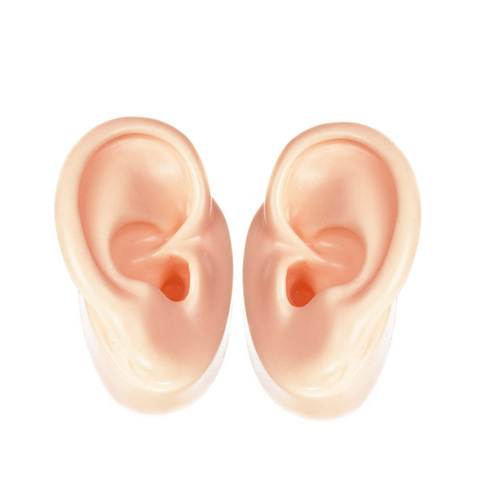 1 paire modèle d'oreille en Silicone pour prothèses auditives et oreilles émulationnelles à affichage IEM (1 oreille gauche + 1 oreille droite) ► Photo 1/6