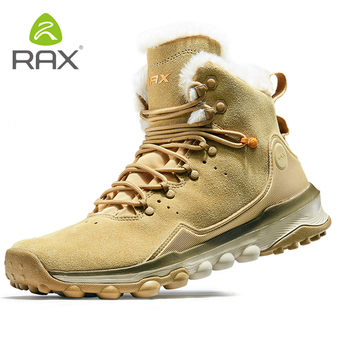 Rax hiver polaire chaud bottes de neige hommes femmes résistant à la neige bottes de randonnée Sports de plein air baskets chaussures de montagne Trekking bottes de marche ► Photo 1/6