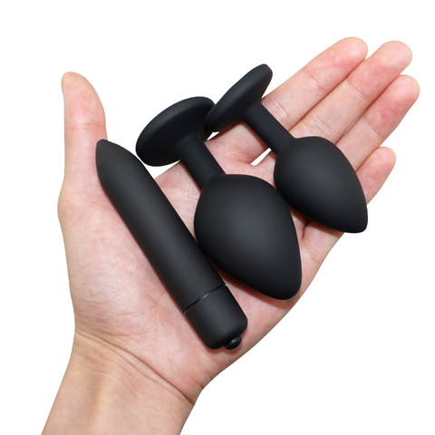 Masseur de Prostate en Silicone souple pour adultes, Plug Anal, Mini vibrateur à balle érotique, jouets sexuels pour hommes et femmes ► Photo 1/6