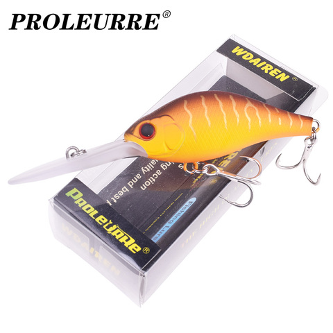 1 pièces flottant plongée profonde vairon leurre de pêche 10.5cm 15g manivelle Wobblers Isca appât artificiel hameçons pointus attirail basse manivelle ► Photo 1/6