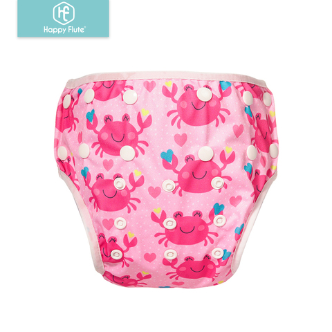 HappyFlute bébé réutilisable 1PC natation couches garçons ou filles dessin animé maillots de bain enfants réglable été natation Nappy pantalon ► Photo 1/6