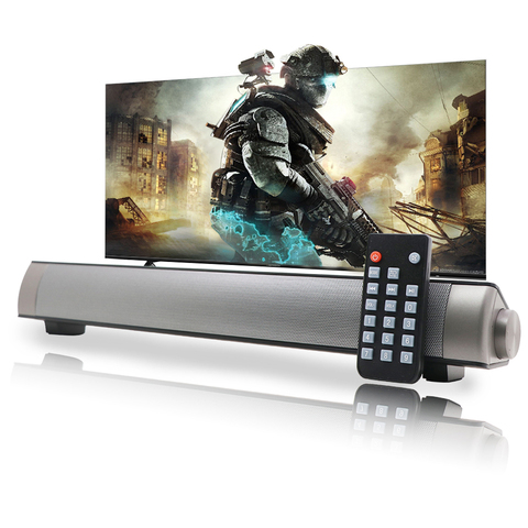 Bluetooth barre de son Mini système TV Home cinéma avec télécommande double connexion filaire et sans fil 3D Surround son haut-parleur ► Photo 1/6