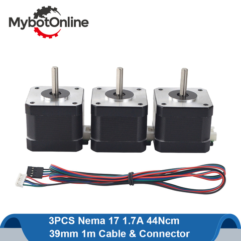 Nema 17 moteur pas à pas 42 moteur Nema17 moteur pas à pas 38mm 42bygh 1.7A moteur pas à pas 4-plomb pour imprimante 3D CNC ► Photo 1/5