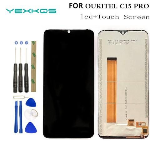 Original 100% testé 6.09 pouces pour Oukitel C15 Pro LCD et écran tactile assemblée 1280x600p pour OUKITEL C15pro phone + outils ► Photo 1/6