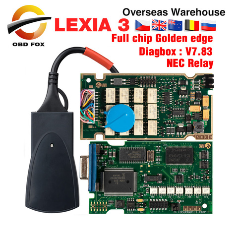 Lexia 3 puce complète Lexia3 V48/V25 plus récent Diagbox V7.83 PP2000 Lexia-3 Micrologiciel 921815C pour Peugeot pour Citroen Outil de diagnostic ► Photo 1/6