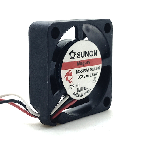 Sunon – micro ventilateur 2.5 ultra fin de 6mm, 2506 cm mc25060v1-000c-f99 5V 25x25x6mm, boîtier de refroidissement pour routeur ► Photo 1/4