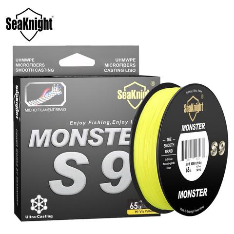 SeaKnight MONSTRE 300 m 9 Brins Ligne De Pêche Super Forte S9 PE 20lb ~ 100lb Vert Large Angle Technologie Mer ligne de pêche ► Photo 1/6