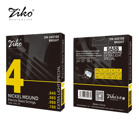 ZIKO – cordes pour guitare électrique basse 045-DN-045, vente en gros, accessoires pour instruments de musique, 100 ► Photo 1/6