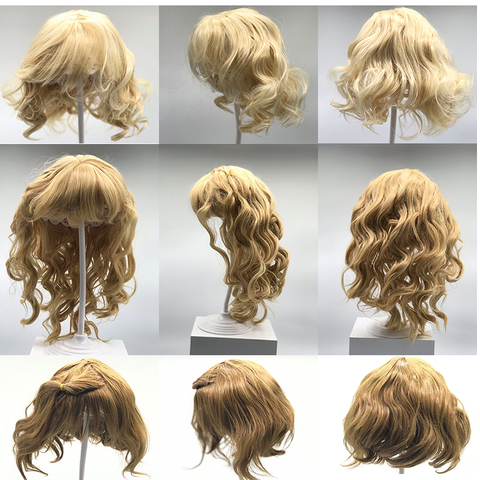 NPK-perruque réaliste de cheveux pour bébés, cheveux collés, 28 pouces, accessoire de cheveux pour bébés, bricolage ► Photo 1/6