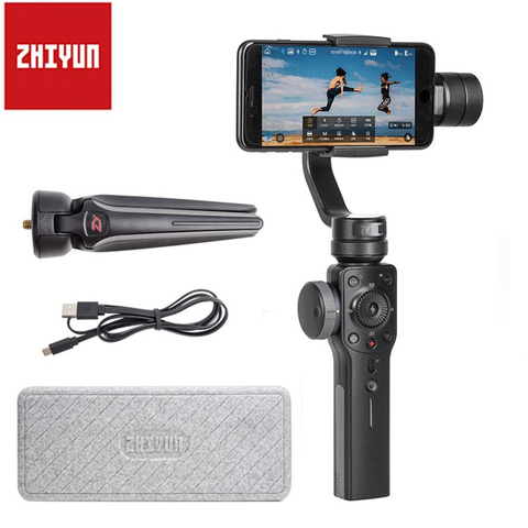 ZHIYUN lisse 4 3 axes stabilisateur de cardan de téléphone portable pour Smartphones iPhone XS 11 HUAWEI Xiaomi Samsung Galaxy ► Photo 1/6