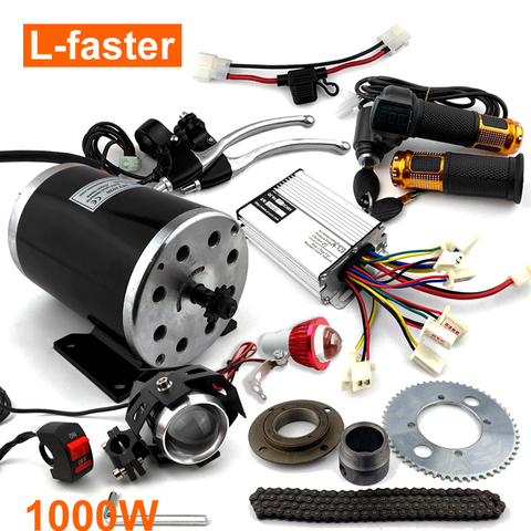 1000 w Kit de Moteur de Moto Électrique De Changement Gaz VTT Pour VTT Électrique BRICOLAGE Électrique 4 roues Enfant Véhicule Électrique moteur de Scooter ► Photo 1/6