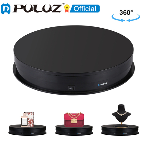 PULUZ – plateau tournant électrique 30cm/ 15cm USB, support d'affichage à 360 degrés, accessoires de tournage vidéo, plateau tournant pour la photographie ► Photo 1/6