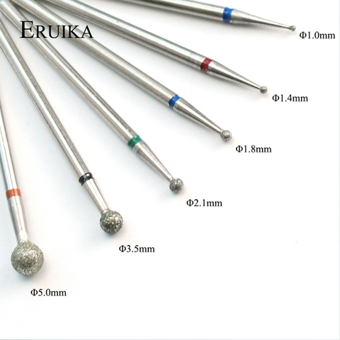 ERUIKA – perceuse à ongles en boule diamant, fraise pour Machine de manucure électrique, fraise rotative, accessoires de nettoyage des cuticules en Gel, 6 pièces ► Photo 1/3