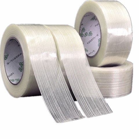 1pc 50M bande de fibres forte bande de fibres de verre résistant aux hautes températures non-marquage simple bande latérale 5MM/10MM/15MM ► Photo 1/5