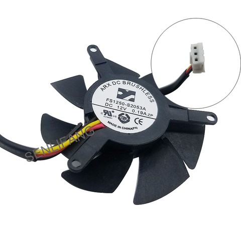 Pour FS1250-S2053A de ventilateur de carte graphique d'origine GTX1050/1050Ti 12V 0.19A ► Photo 1/3