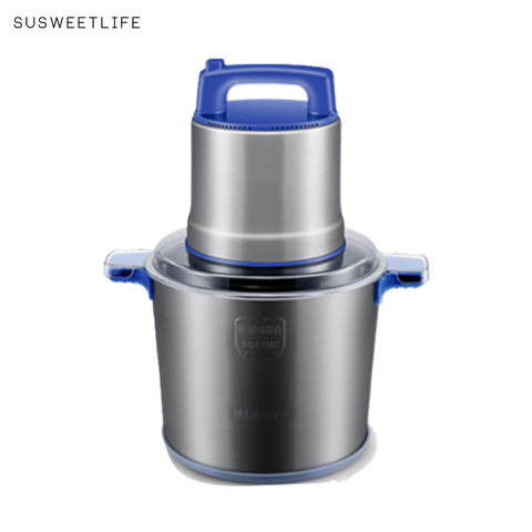 Hachoir à viande professionnel électrique, 1200W, 8l, en acier inoxydable, haute puissance, pour la maison, poivre et ail ► Photo 1/6