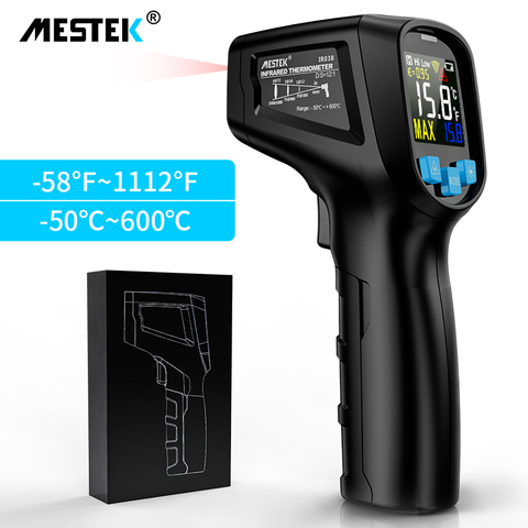 Thermomètre Laser numérique LCD à infrarouge, IR -50 ~ 600 C, sans Contact, pistolet pyromètre de température pour aquarium, IR03B ► Photo 1/6