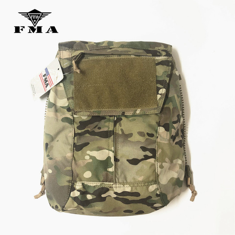 FMA tactique fermeture éclair-sur panneau pochette Multicam pour TMC CPC AVS JPC2.0 poche tir militaire gilet plaque transporteur sacs livraison gratuite ► Photo 1/6