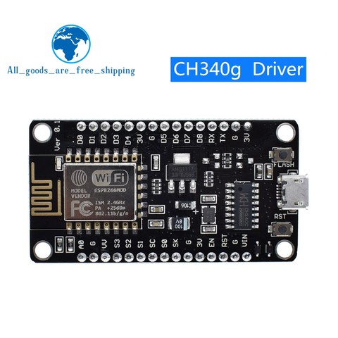 Module sans fil NodeMcu v3 CH340 Lua WIFI carte de développement d'internet des objets ESP8266 avec antenne pcb et port usb pour Arduino ► Photo 1/6