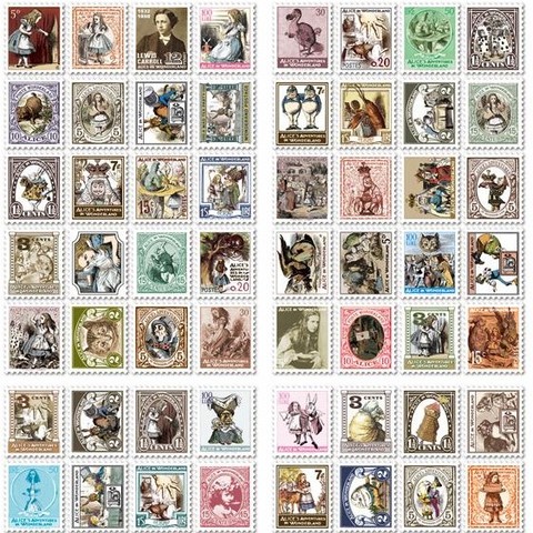 Bloc-notes autocollant vintage Alice Kawaii pour planificateur, bloc-notes autocollant Kawaii, papeterie coréenne 7321, 80 pièces/1 ensemble ► Photo 1/6