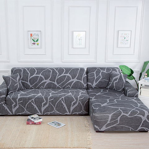 Housse extensible pour canapé d'angle, motif géométrique, en Spandex, pour salon, nécessite l'achat de 2 pièces ► Photo 1/6