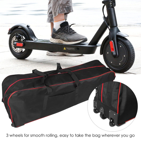 Sac de Transport de Scooter électrique pliable de 10 pouces, sac de Transport de grande capacité avec roues ► Photo 1/6