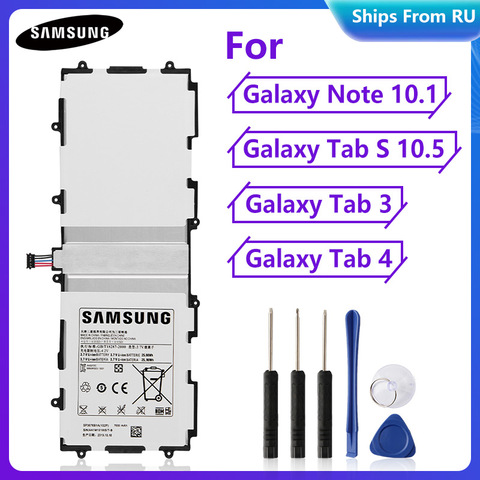 Batterie d'origine Pour Samsung Note 10.1 GT-P5110 P5100 P5113 N8000 GT-N8020 P7500 SM-P601 Tab3 P5200 T4500E Tab4 SM-T530 SM-T805 ► Photo 1/6