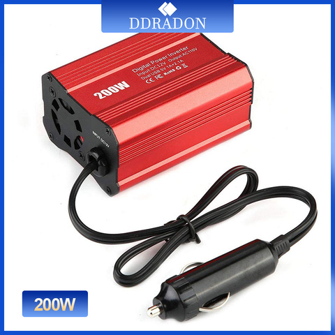 200W voiture onduleur 12V 220V et AC 110v convertisseur chargeur automatique convertisseur adaptateur modifié onde sinusoïdale EU US JP Socket ► Photo 1/6