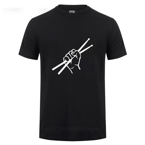 2022 été Style tambour batteur T-Shirt à manches courtes tambour drôle cadeaux d'anniversaire T-Shirt pour hommes coton grande taille T-Shirt ► Photo 1/6