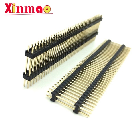 2.54mm Double en plastique Double rangée mâle 40P carte PCB connecteur d'en-tête broche 2*40p longue 21 23 35mm 25mm 30mm ► Photo 1/3